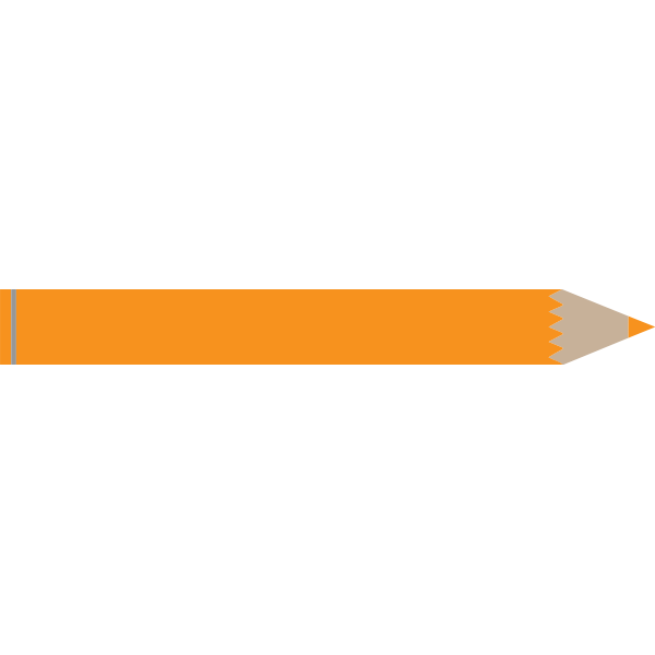 Orange crayon