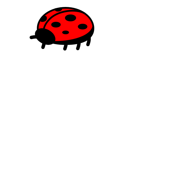 Ladybug simple vector