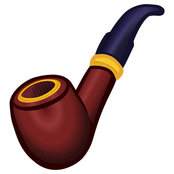 Colored smoking pipe