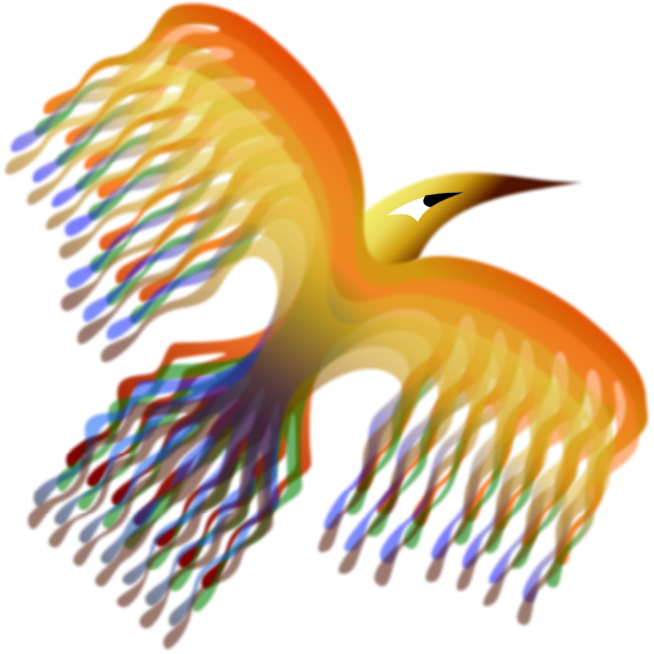 Phoenix Bird colourful