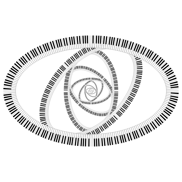 Piano Keys Ellipse Vortex