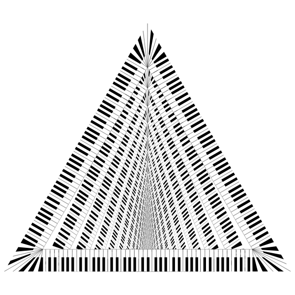 Piano Keys Triangle Vortex