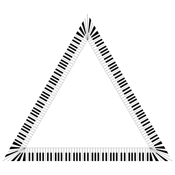 Piano Keys Triangle