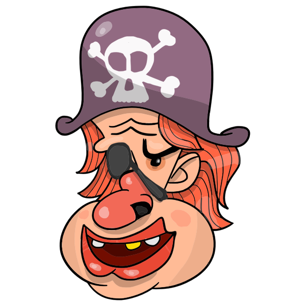 Pirate Head Character