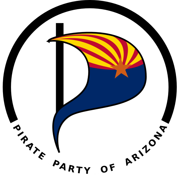 Vector image of logo of Pirate Party of Arizona