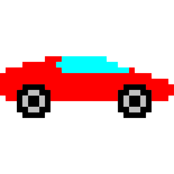 Pixel art car image
