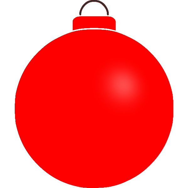 Plain red bauble