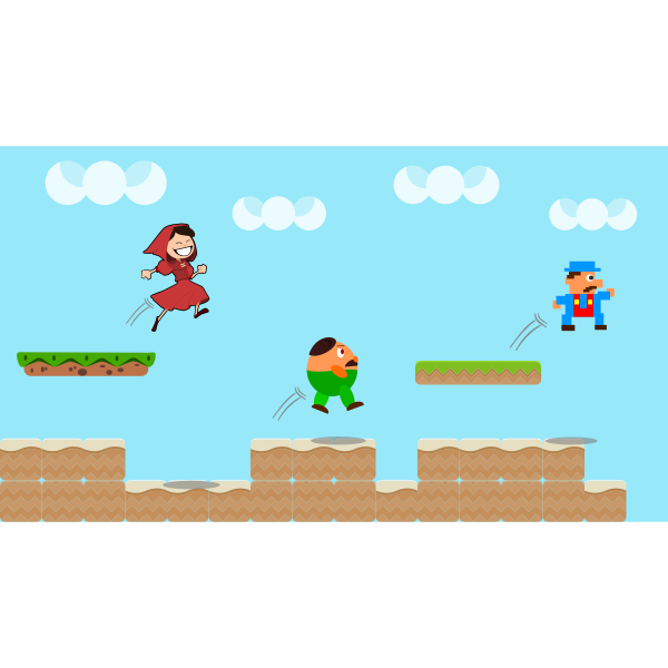 Jumping Guy Free Svg