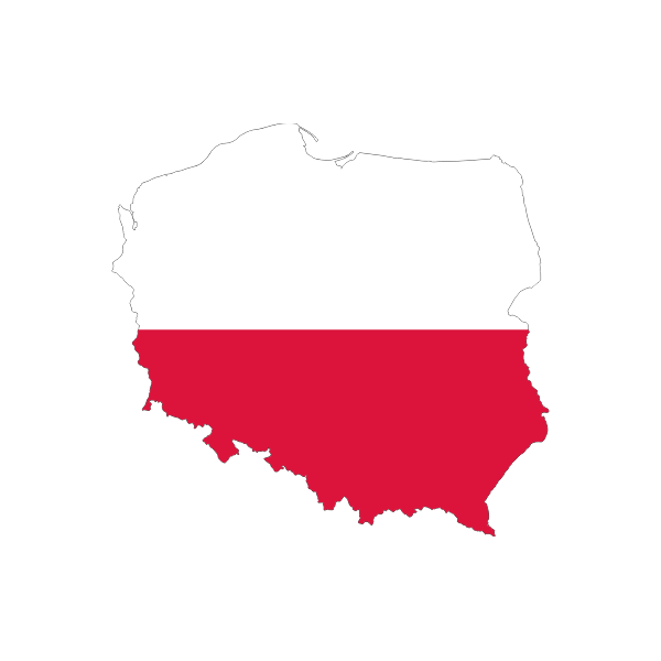 Poland Map Flag