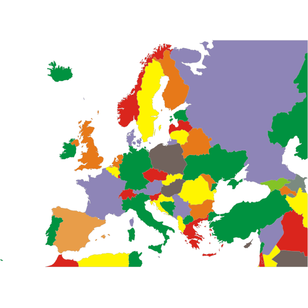 Political Map Of Europe Restored