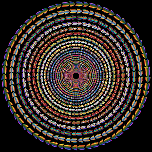 Polychromatic Colorful Direction Circle Vortex Variation 2