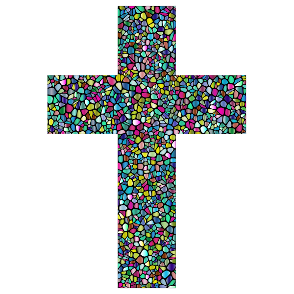 Polyprismatic Tiled Cross With Background