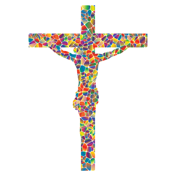 Polyprismatic tiled crucifix | Free SVG