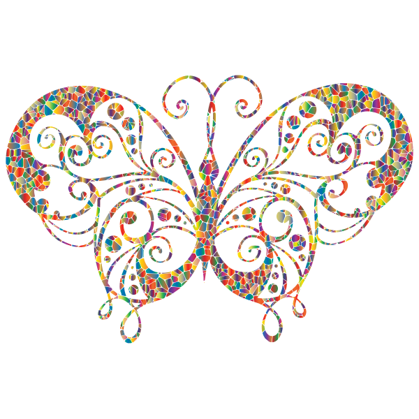 Colored decorative butterfly