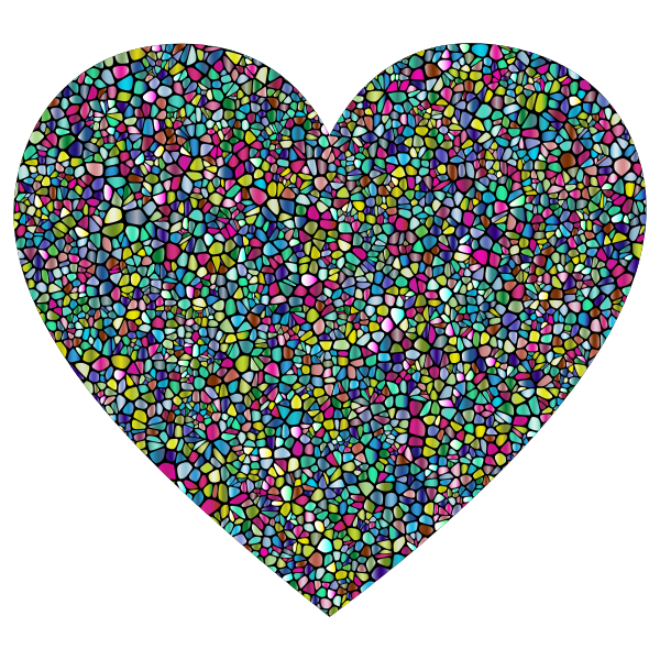 Polyprismatic Tiled Heart With Background