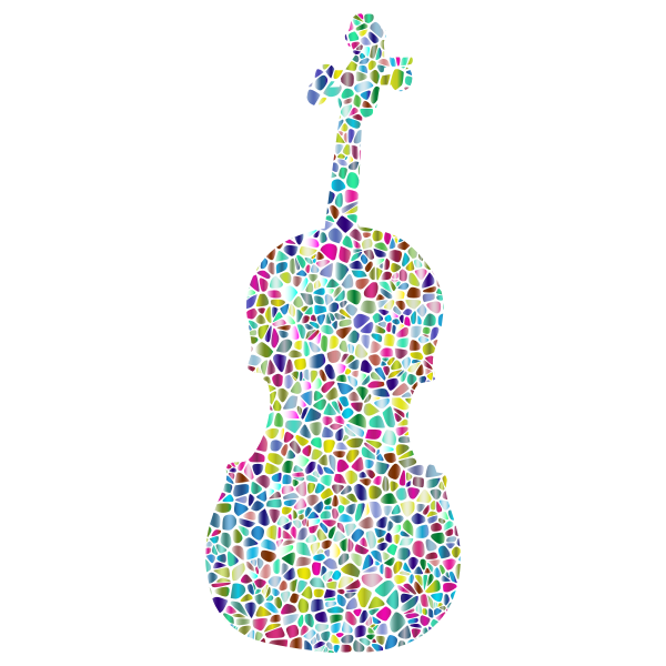 Polyprismatic Tiled Violin Silhouette