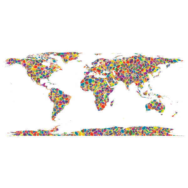 Polyprismatic Tiled World Map