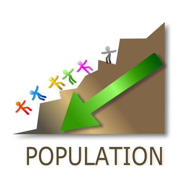 Population down