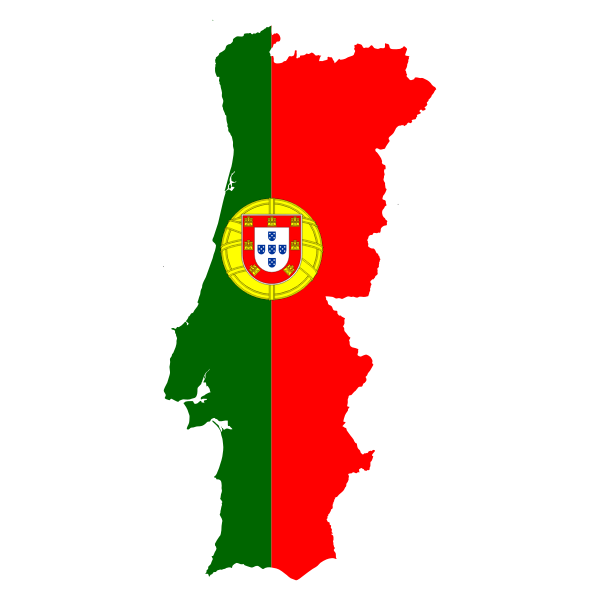 Portugal Map Flag