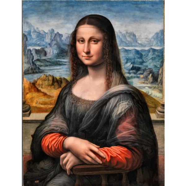 Prado Mona Lisa Enhanced Contrast
