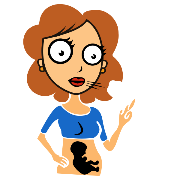 Download Pregnant lady smoking | Free SVG
