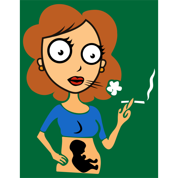 Pregnant Lady Smoking Redrawn