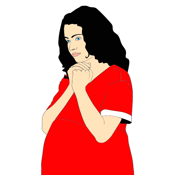 Pregnant Woman Praying