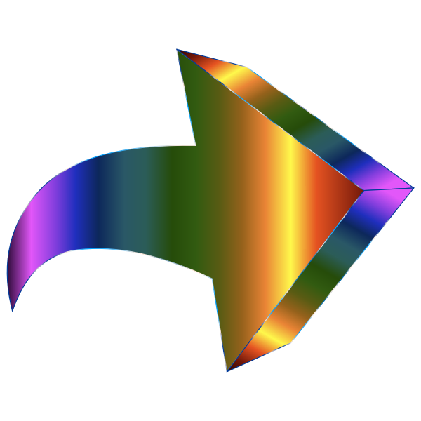 Prismatic 3D Arrow