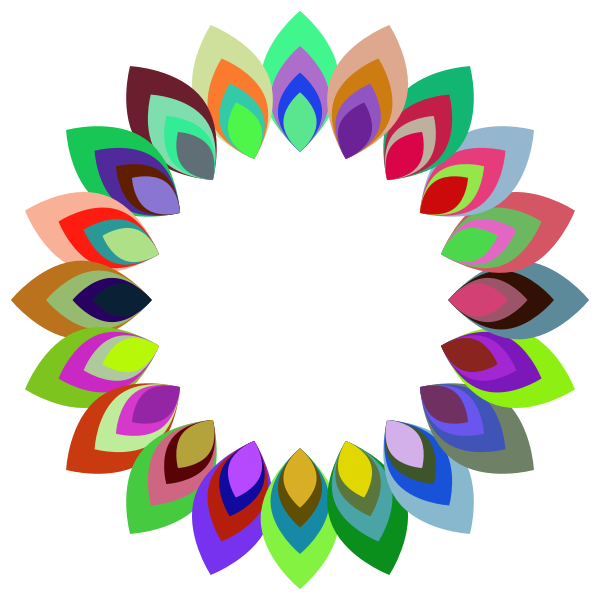 Prismatic Abstract Blossom