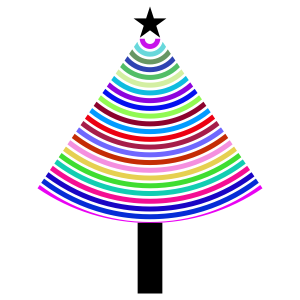 Prismatic Abstract Christmas Tree 2