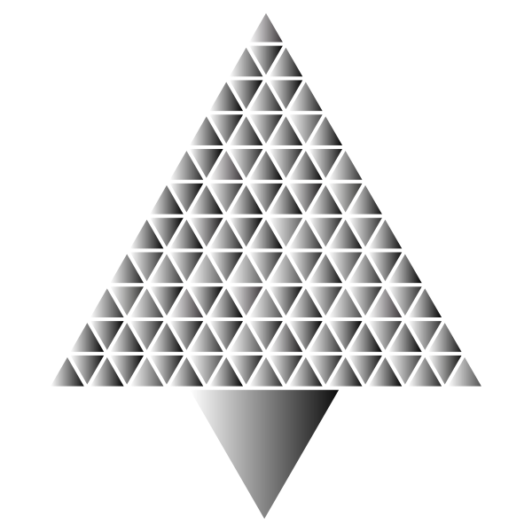 Prismatic Abstract Geometric Triangular Christmas Tree 5