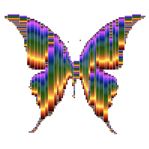 Prismatic Abstract Modern Art Butterfly 11