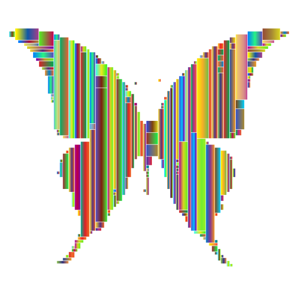 Prismatic Abstract Modern Art Butterfly 4