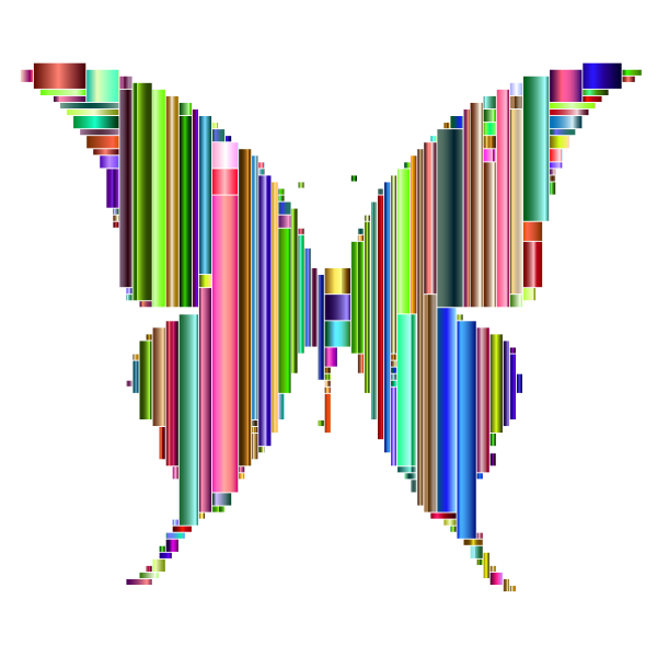 Prismatic Abstract Modern Art Butterfly 6