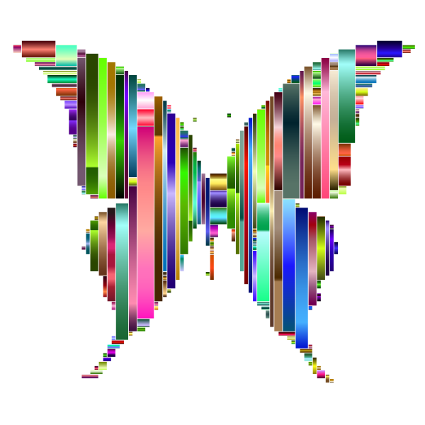 Prismatic Abstract Modern Art Butterfly 7