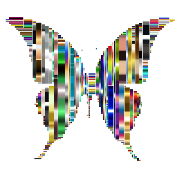 Prismatic Abstract Modern Art Butterfly 9