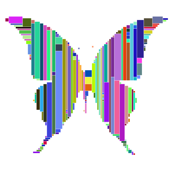 Prismatic Abstract Modern Art Butterfly