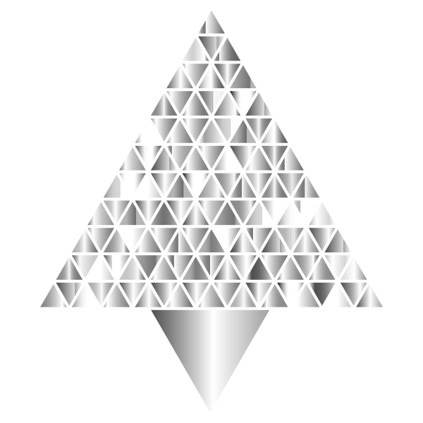 Prismatic Abstract Triangular Christmas Tree 6