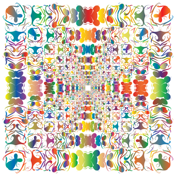 Prismatic Abstract Tribal Style Design 2 No Background