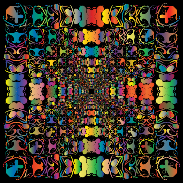 Prismatic Abstract Tribal Style Design 2