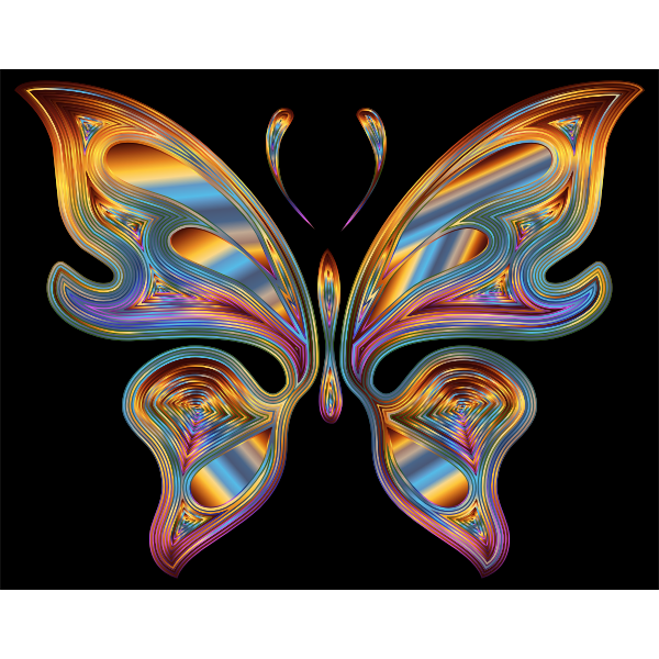 Prismatic Butterfly 13 Variation 4 | Free SVG