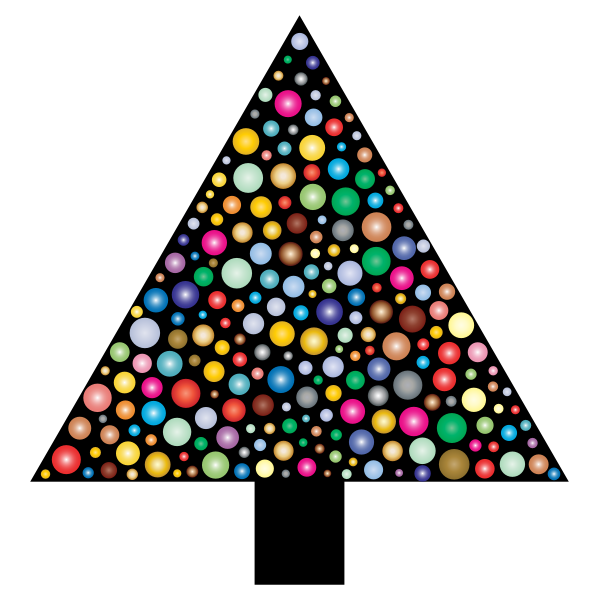 Prismatic Circles Christmas Tree 2