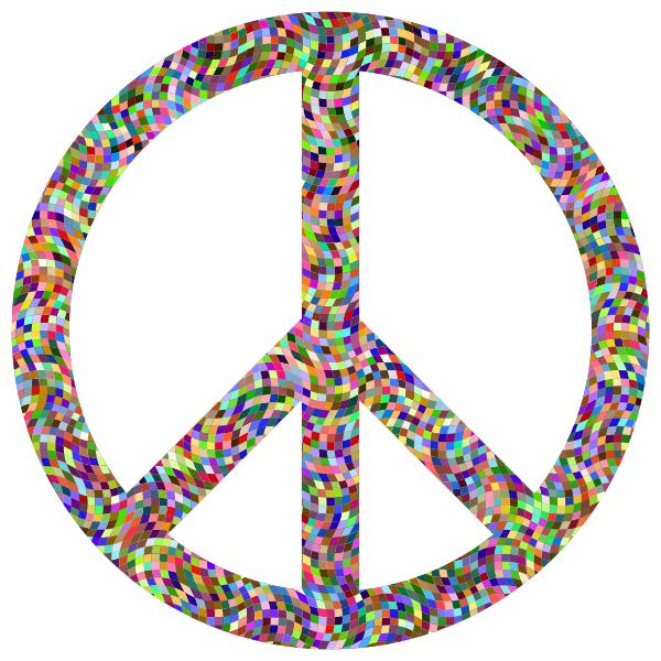 Peace Sign Colorful Pattern
