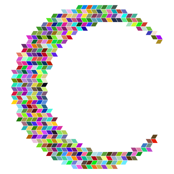 Prismatic Crescent Rhomboidal Mosaic
