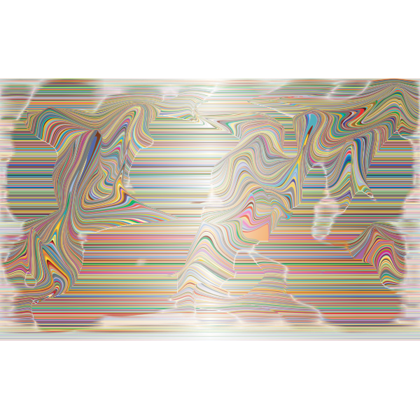 Prismatic Distorted Line Art Background 2 Variation 3
