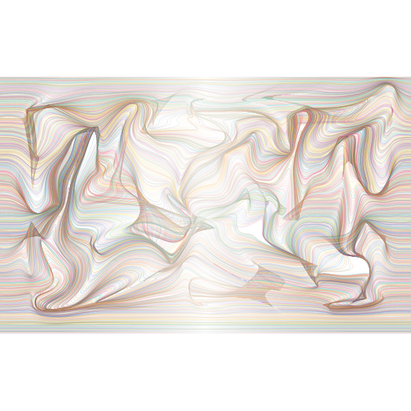 Prismatic Distorted Line Art Background 2