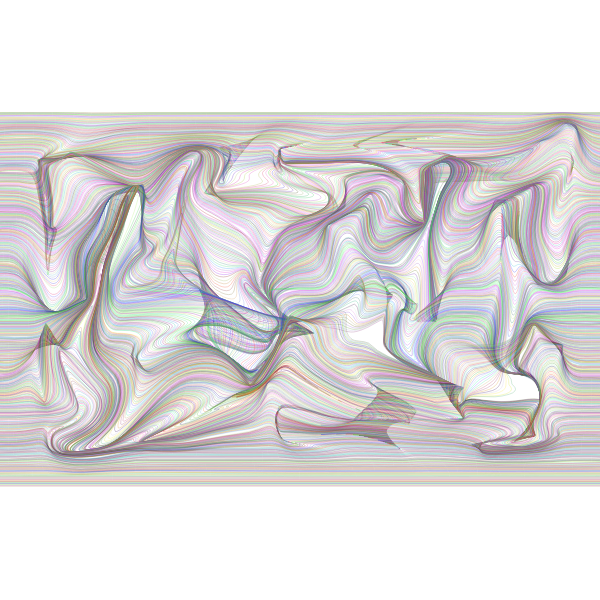 Prismatic Distorted Line Art Background