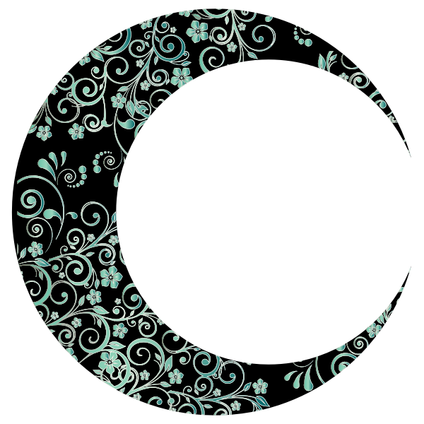 Download Prismatic Floral Crescent Moon Mark II 10 | Free SVG