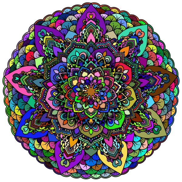 Prismatic Floral Mandala II 3
