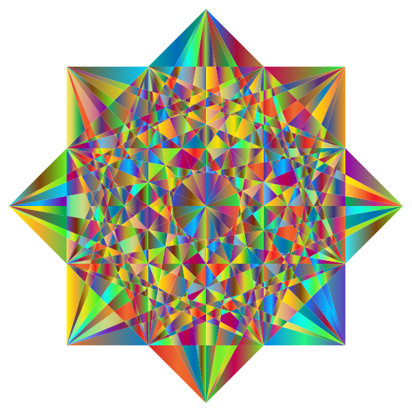 Prismatic Geometric Star 2